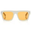 Tom Ford - Fausto Sunglasses - Soft Rectangular Acetate Sunglasses - FT0711 - White - Tom Ford Eyewear - Avvenice