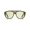 Tom Ford - Fender Sunglasses - Square Acetate Sunglasses - Gold Green - FT0799 - Sunglasses - Tom Ford Eyewear - Avvenice