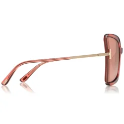 Tom Ford - Gia Sunglasses - Butterfly Acetate Sunglasses - Pink - FT0766 - Sunglasses - Tom Ford Eyewear - Avvenice