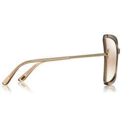 Tom Ford - Gia Sunglasses - Butterfly Acetate Sunglasses - Beige - FT0766 - Sunglasses - Tom Ford Eyewear - Avvenice