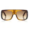 Tom Ford - Gino Sunglasses - Square Acetate Sunglasses - FT0733 - Brown - Tom Ford Eyewear - Avvenice