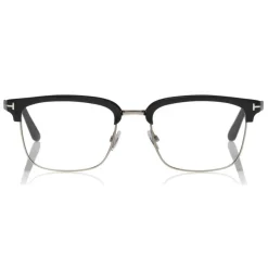 Tom Ford - Half-Rim Optical Glasses - Half-Rim Optical Glasses - Black - FT5504 – Optical Glasses - Tom Ford Eyewear - Avvenice