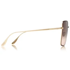 Tom Ford - Heather Sunglasses - Square Metal Sunglasses - Red - FT0739 - Sunglasses - Tom Ford Eyewear - Avvenice