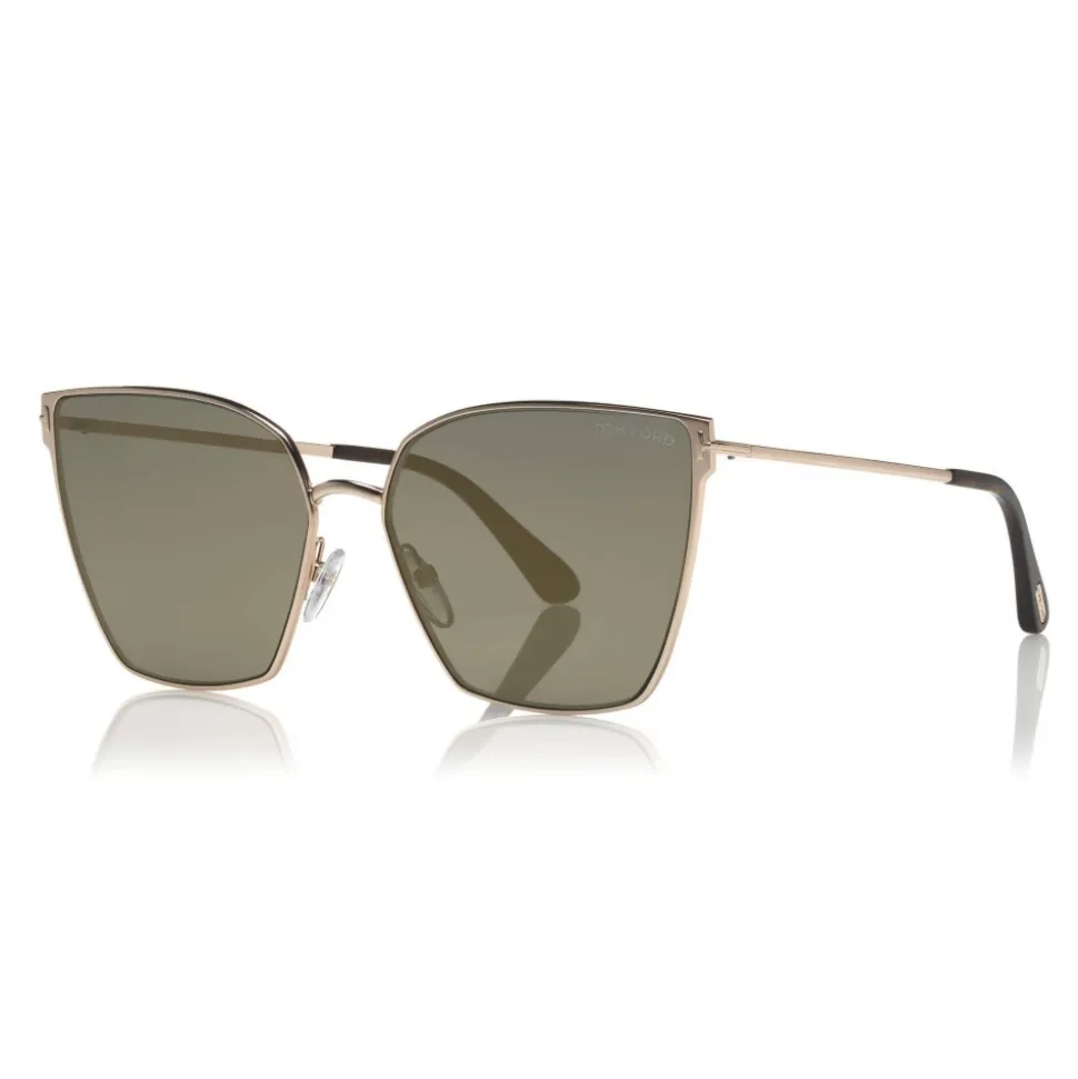 Tom Ford - Helena Sunglasses - Square Acetate Sunglasses - FT0653 - Black - Tom Ford Eyewear - Avvenice