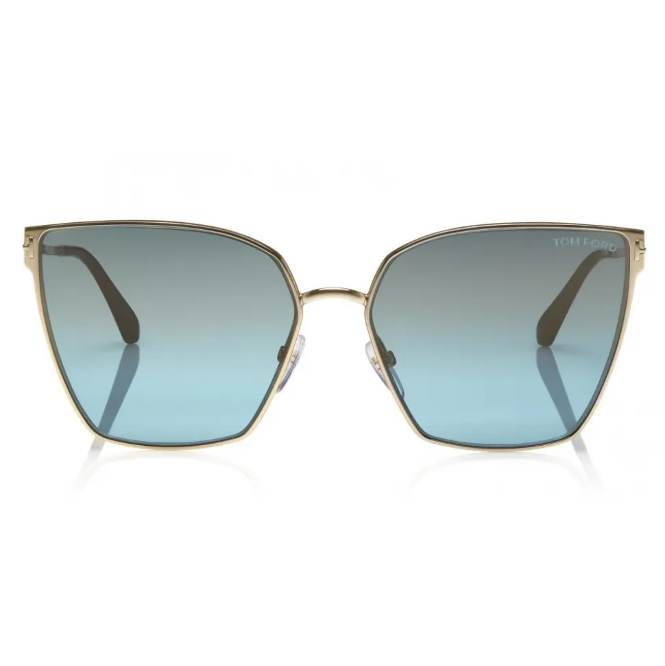 Tom Ford - Helena Sunglasses - Square Acetate Sunglasses - FT0653 - Light Blue - Tom Ford Eyewear - Avvenice