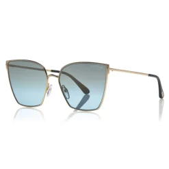 Tom Ford - Helena Sunglasses - Square Acetate Sunglasses - FT0653 - Light Blue - Tom Ford Eyewear - Avvenice