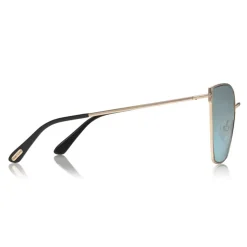 Tom Ford - Helena Sunglasses - Square Acetate Sunglasses - FT0653 - Light Blue - Tom Ford Eyewear - Avvenice