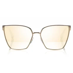 Tom Ford - Helena Sunglasses - Square Acetate Sunglasses - FT0653 - Gold - Tom Ford Eyewear - Avvenice
