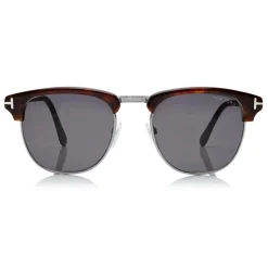 Tom Ford - Henry Sunglasses - Round Acetate Sunglasses - Dark Havana - FT0248 - Sunglasses - Tom Ford Eyewear - Avvenice