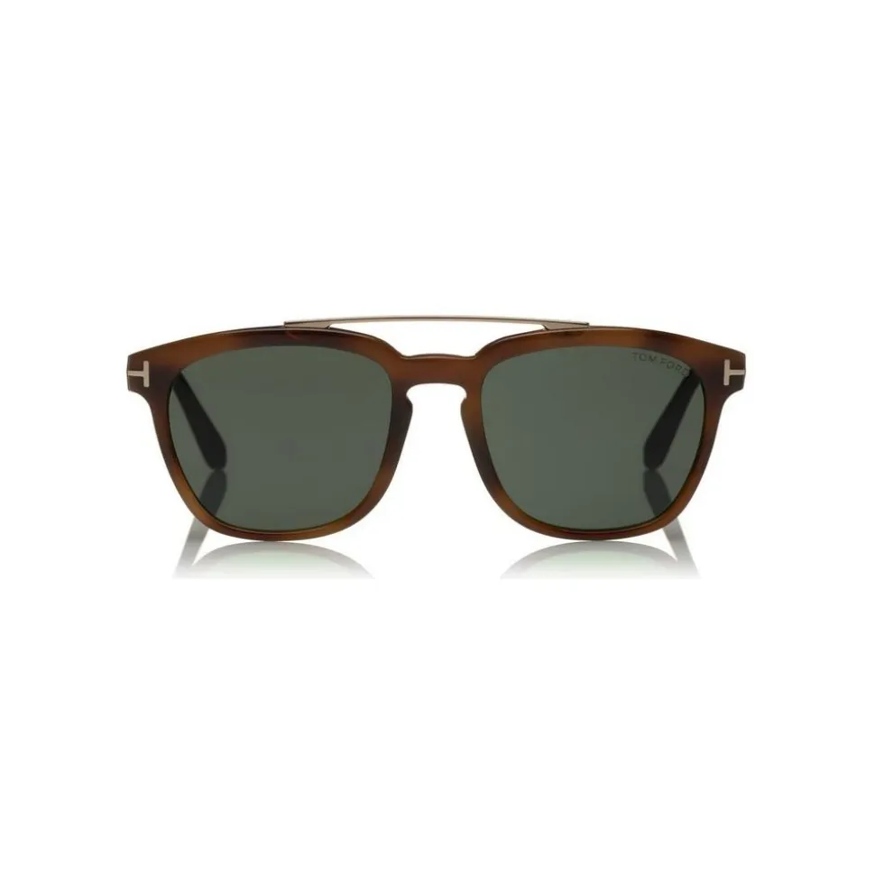 Tom Ford - Holt Sunglasses - Square Acetate Sunglasses - Blonde Havana - FT0516 - Sunglasses - Tom Ford Eyewear - Avvenice