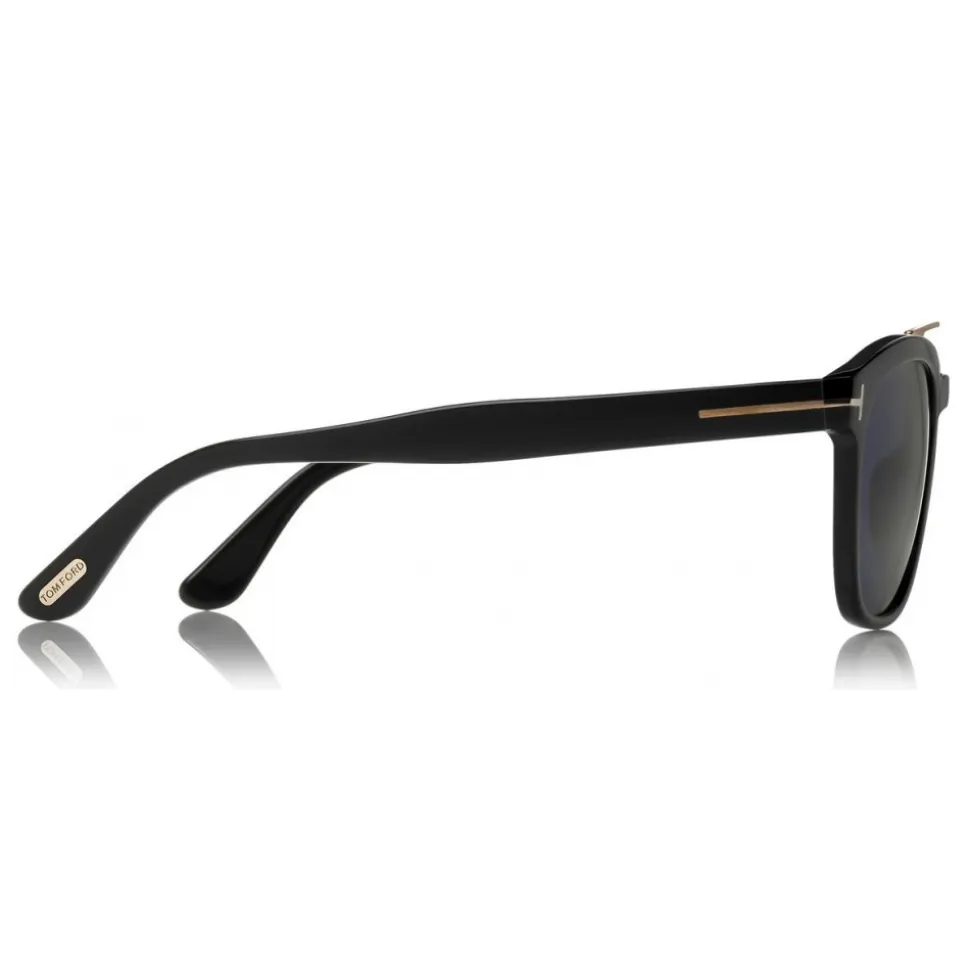 Tom Ford - Holt Sunglasses - Square Acetate Sunglasses - Black - FT0516 - Sunglasses - Tom Ford Eyewear - Avvenice