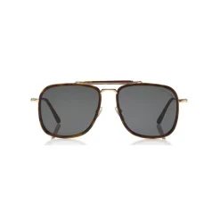 Tom Ford - Huck Sunglasses - Navigator Style Sunglasses - Dark Havana - FT0665 - Sunglasses - Tom Ford Eyewear - Avvenice