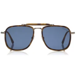 Tom Ford - Huck Sunglasses - Navigator Style Sunglasses - Blonde Havana - FT0665 - Sunglasses - Tom Ford Eyewear - Avvenice