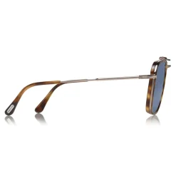 Tom Ford - Huck Sunglasses - Navigator Style Sunglasses - Blonde Havana - FT0665 - Sunglasses - Tom Ford Eyewear - Avvenice