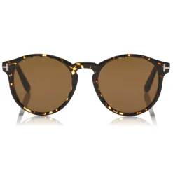Tom Ford - Ian Polarized Sunglasses - Round Acetate Sunglasses - Vintage Havana - FT0591-P - Sunglasses - Tom Ford Eyewear - Avvenice