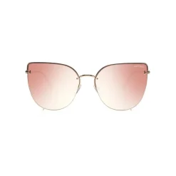 Tom Ford - Ingrid Sunglasses - Cat-Eye Metal Sunglasses - Rose Gold Pink - FT0652 - Sunglasses - Tom Ford Eyewear - Avvenice