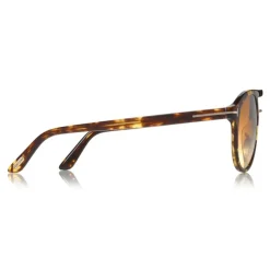 Tom Ford - Ivan Sunglasses - Round Acetate Sunglasses - Havana - FT0675 - Sunglasses - Tom Ford Eyewear - Avvenice