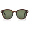 Tom Ford - Jameson Sunglasses - Round Acetate Sunglasses - Dark Havana - FT0752 - Sunglasses - Tom Ford Eyewear - Avvenice