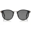 Tom Ford - Jamieson Sunglasses - Round Acetate Sunglasses - Black - FT0673 - Sunglasses - Tom Ford Eyewear - Avvenice