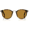 Tom Ford - Jamieson Sunglasses - Round Acetate Sunglasses - Dark Havana - FT0673 - Sunglasses - Tom Ford Eyewear - Avvenice