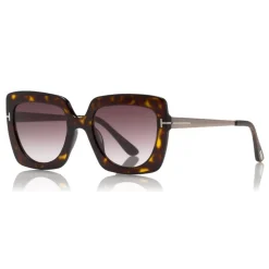 Tom Ford - Jasmine Sunglasses - Square Acetate Sunglasses - Havana - FT0610 - Sunglasses - Tom Ford Eyewear - Avvenice