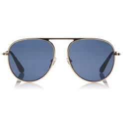 Tom Ford - Jason Sunglasses - Pilot Style Sunglasses - Rose Gold Blue - FT0621 - Sunglasses - Tom Ford Eyewear - Avvenice
