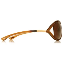 Tom Ford - Jennifer Polarized Sunglasses - Square Acetate Sunglasses - Brown - FT0008P - Sunglasses - Tom Ford Eyewear - Avvenice