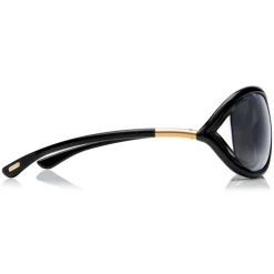 Tom Ford - Jennifer Polarized Sunglasses - Square Acetate Sunglasses - Black - FT0008P - Sunglasses - Tom Ford Eyewear - Avvenice