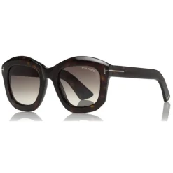 Tom Ford - Julia Sunglasses - Square Acetate Sunglasses - Havana - FT0582 - Sunglasses - Tom Ford Eyewear - Avvenice