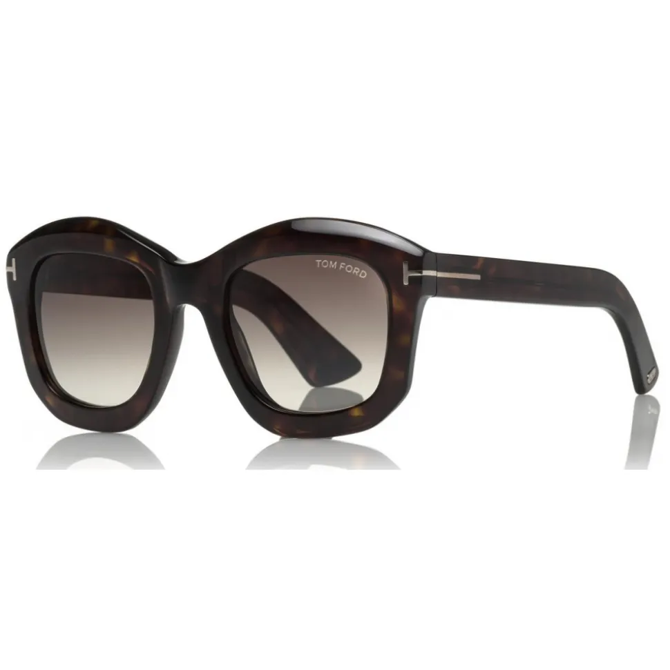 Tom Ford - Julia Sunglasses - Square Acetate Sunglasses - Havana - FT0582 - Sunglasses - Tom Ford Eyewear - Avvenice