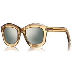 Tom Ford - Julia Sunglasses - Square Acetate Sunglasses - Green - FT0582 - Sunglasses - Tom Ford Eyewear - Avvenice