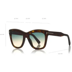 Tom Ford - Julie Sunglasses - Square Acetate Sunglasses - Havana - FT0685 - Sunglasses - Tom Ford Eyewear - Avvenice