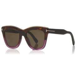 Tom Ford - Julie Sunglasses - Square Acetate Sunglasses - Havana Violet - FT0685 - Sunglasses - Tom Ford Eyewear - Avvenice
