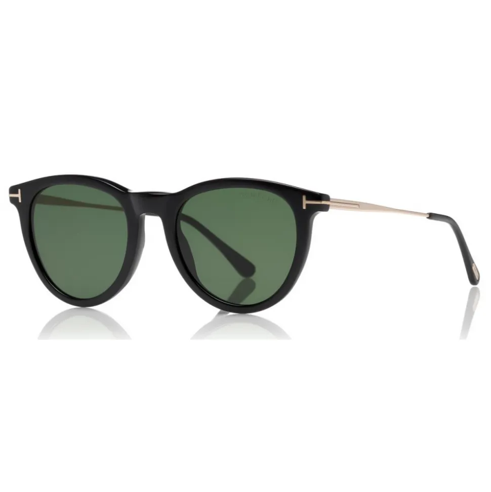 Tom Ford - Kellan Sunglasses - Round Style Sunglasses - Black - FT0626 - Sunglasses - Tom Ford Eyewear - Avvenice