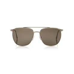 Tom Ford - Kip Sunglasses - Square Metal Sunglasses - Rose Gold - FT0692 - Sunglasses - Tom Ford Eyewear - Avvenice