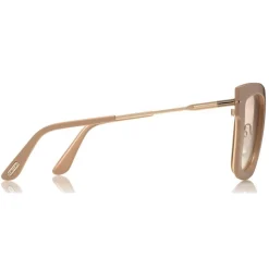 Tom Ford - Lara Sunglasses - Square Acetate Sunglasses - Rose - FT0573 - Sunglasses - Tom Ford Eyewear - Avvenice