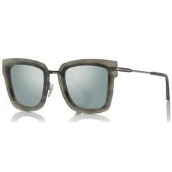 Tom Ford - Lara Sunglasses - Square Acetate Sunglasses - Grey Silver - FT0573 - Sunglasses - Tom Ford Eyewear - Avvenice