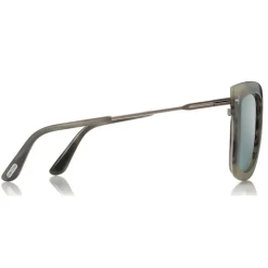 Tom Ford - Lara Sunglasses - Square Acetate Sunglasses - Grey Silver - FT0573 - Sunglasses - Tom Ford Eyewear - Avvenice