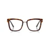 Tom Ford - Large Optical Glasses - Square Acetate Optical Glasses - Red Havana - FT5507 - Optical Glasses - Tom Ford Eyewear - Avvenice