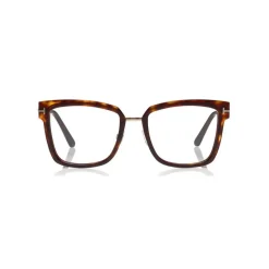 Tom Ford - Large Optical Glasses - Square Acetate Optical Glasses - Red Havana - FT5507 - Optical Glasses - Tom Ford Eyewear - Avvenice