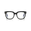 Tom Ford - Large Optical Glasses - Square Acetate Glasses - Black - FT5537-B - Optical Glasses - Tom Ford Eyewear - Avvenice