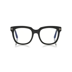 Tom Ford - Large Optical Glasses - Square Acetate Glasses - Black - FT5537-B - Optical Glasses - Tom Ford Eyewear - Avvenice