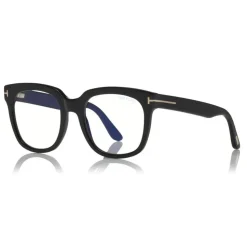 Tom Ford - Large Optical Glasses - Square Acetate Glasses - Black - FT5537-B - Optical Glasses - Tom Ford Eyewear - Avvenice