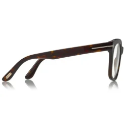 Tom Ford - Large Optical Glasses - Square Glasses - Dark Havana - FT5537-B - Optical Glasses - Tom Ford Eyewear - Avvenice