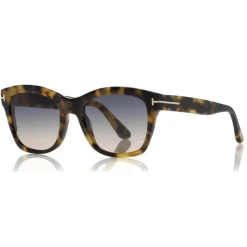 Tom Ford - Lauren Sunglasses - Squared Acetate Sunglasses - Pink Havana - FT0614 - Sunglasses - Tom Ford Eyewear - Avvenice