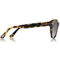 Tom Ford - Lauren Sunglasses - Squared Acetate Sunglasses - Pink Havana - FT0614 - Sunglasses - Tom Ford Eyewear - Avvenice