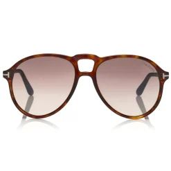 Tom Ford - Lennon Sunglasses - Pilot Acetate Sunglasses - FT0645 - Havana - Tom Ford Eyewear - Avvenice