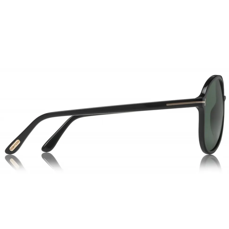 Tom Ford - Lennon Sunglasses - Pilot Acetate Sunglasses - FT0645 - Black - Tom Ford Eyewear - Avvenice