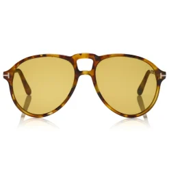 Tom Ford - Lennon Sunglasses - Pilot Acetate Sunglasses - FT0645 - Olive - Tom Ford Eyewear - Avvenice