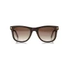 Tom Ford - Leo Square Sunglasses - Square Acetate Sunglasses - Brown Wood - FT0336 - Sunglasses - Tom Ford Eyewear - Avvenice